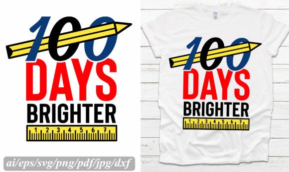 100 Days Brighter Back to School Design