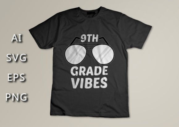 9TH Grade Vibes T-Shirt Design