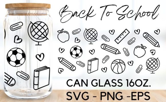 Back to School Teacher Glass Wrap Svg Graphics and Crafts