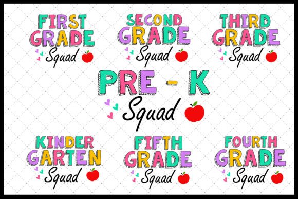 Bundle Classer Squad SVG Back to School Graphics