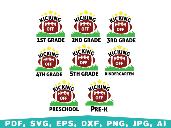 Kicking off Back to School, School Grade Graphics