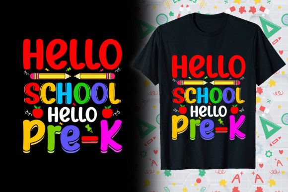 Pre-K Back to School T-Shirt Design