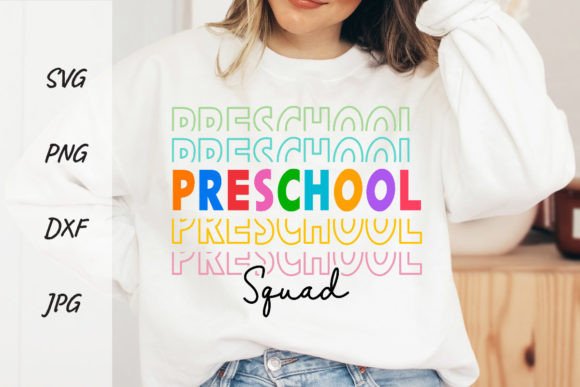 Preschool Back to School Sublimation Graphics