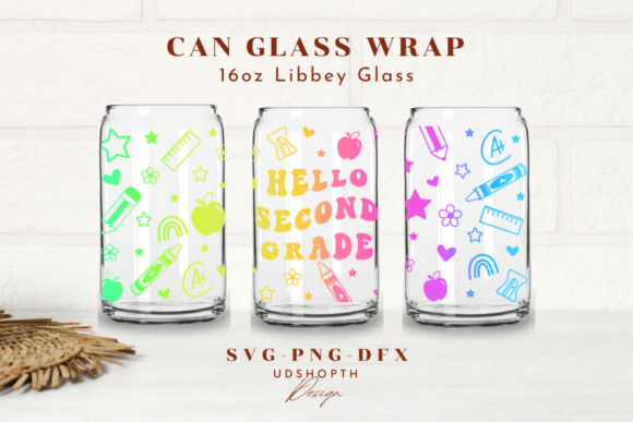 Second Grade SVG, Back to School SVG Wrap